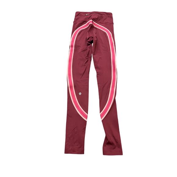 Lululemon Women Run Crew Tight 28” LW5BKWS Nulux DRBY/STRY/FIGU 4 Leggings - Picture 3 of 5